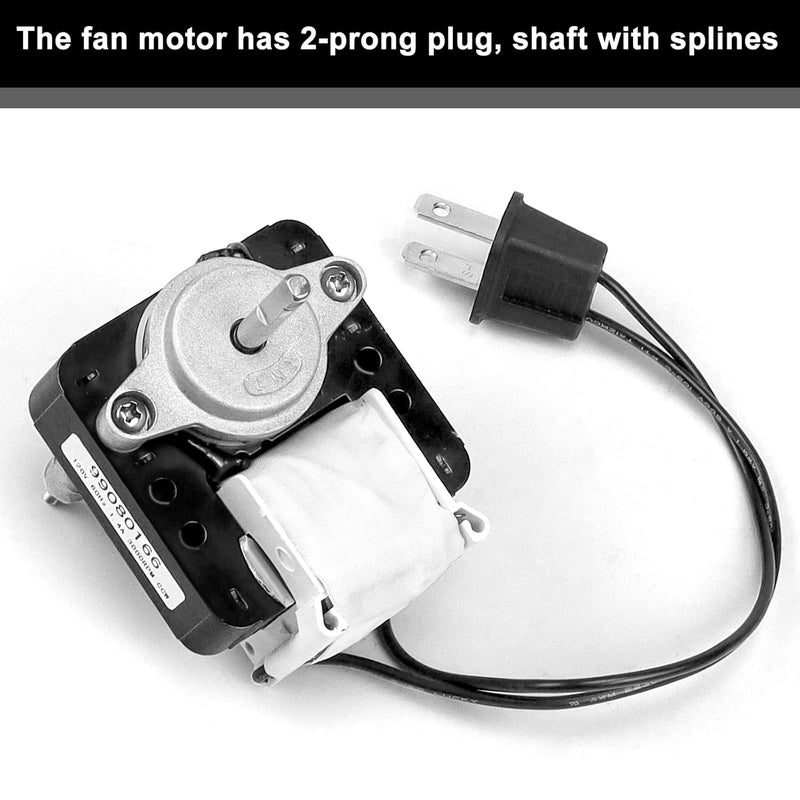 Fetechmate 99080166 BP28 Bathroom Fan Motor with Blower Wheel by Fit for Bro-an Nu-Tone 655 679 657 658 Exhaust Fan Motor 70cfm 1.4 Amp 3000RP 120V CCW (2 Pack) - Image 3